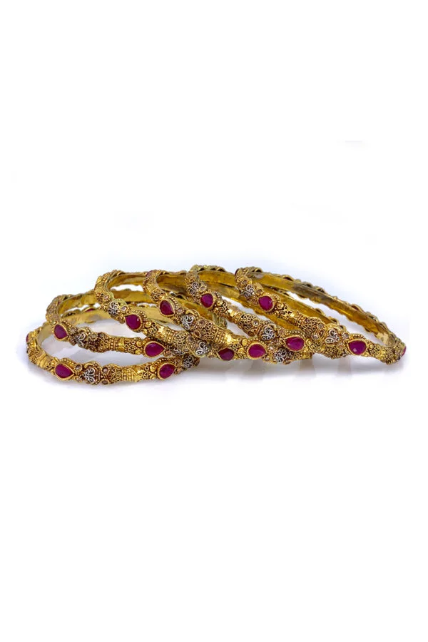 Mastani Bangle 6 Piece Set - Swavo Collection